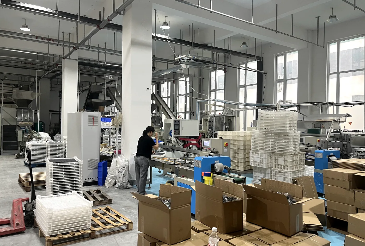 Soap production and packing line